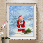 5D DIY teemantmaalikomplekt t&auml;isruudu/&uuml;mmarguse puuriga Teemanttikandid Loomad Rhinestones Pildid Kodukaunistus Full Round (20X30CM)