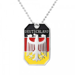 SAKSAMAA LIPUKOERA M&Auml;RGID Deutschlnnd Flag Dogtags Kohandatud Saksamaa lipukoera sildid
