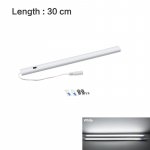 Hand Scan Sweep Sensor LED kapivalgusti 12V k&ouml;&ouml;giriba tuled 30CM/40CM/50CM siseseina magamistoa lamp 5W 6W 7W LED-toru pirn EU v&otilde;i DC pistik 30cm With DC Plug valge