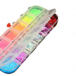 12 Grids/Box Nail Glitter Sequin Ultra Thin DIY Mini fluorestseeruv manik&uuml;&uuml;ri kunstiviilud naistele 5