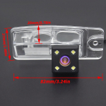 Spetsiaalne s&otilde;iduki tahavaateauto tagurdamise varuparkimiskaamera Nissan X-Trail X Trail Xtrail T32 2014 15 2016 2017 2018 4LED jaoks