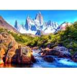 Uus 5D DIY teemantmaal maastik teemanttikand jooksev vesi ristpistes t&auml;is &uuml;mmargune puur kodu dekoor kunst kingitus Full Round 20x30CM