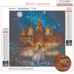 HUACAN 5D DIY Teemantmaal Castle Ristpistes Uus saabumine Teemanttikandid Maastikupilt kivist sisekujundusest koju Full Square 20*20 cm