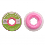 Hambaravi ortodontiline elastne j&otilde;ukett kummist &uuml;litugev j&otilde;ukett, suletud vahemaa pool 4,75 m Closed roosa