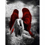 5D DIY Teemantmaal Kodukaunistused Inglite Teemanttikandid T&auml;ismosaiigikomplektid Ristpistes Kodukaunistus K&auml;sitsi valmistatud kingitused Round 20x30cm