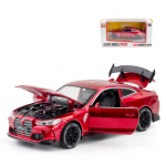 1:32 M4 kupee sulamist sportautomudel, survevalu ja m&auml;nguasjas&otilde;idukid metallist m&auml;nguautomudelid, helivalgustimulatsiooni kollektsioon, kingitus lastele 1/32-size: 16*7*4.5cm punane
