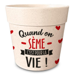 Les Tr&eacute;sors De Lily [R6637] &ndash; bambusest istutusmasin 'Messages' must punane beež (Kui me k&uuml;lvame, on see eluks! ) -  14x12 cm must