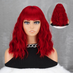 LISI HAIR Pikad Bob s&uuml;nteetilised parukad naistele igap&auml;evaseks kandmiseks mustad ja pruunid pika lainega parukad koos tukkidega kuumakindlast kiust Cosplay juustele 30cm