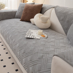 Talvine pl&uuml;&uuml;s diivanipadi Nordic Simple paksendatud libisemiskindel kvaliteetne nahk diivanipadi seljatoe kate Sall t&auml;is kate 70*70