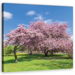 L&otilde;uenditr&uuml;kk Pink Leaves Trees 30x30 roosa