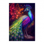 Ilus ja uhke paabulind V&auml;rvilised loomad L&otilde;uend Tr&uuml;kitud seinamaal HD plakatid Kunstiideed Moodne elutuba Kodukontor Pildid Kaunistus Cuadros 30x40cm No Frame merelaine