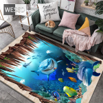 3D vaip elutuppa Dolphin Marine Fish vaip lastetoa jaoks Magamistoa kaunistus P&otilde;randamatid k&ouml;&ouml;gi jaoks Vannitoa vaip 3D 100x150cm 1pcs