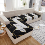 Diivani istmepadja kate elutuppa Stretch Prinditud diivani kate L-kujuline nurgadiivani katted Funda diivani elastne diivanikate Normal Size (S)-1pc