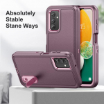 Samsung A54 kukkumiskaitse jaoks, sisseehitatud kickstand armor &uuml;mbris Samsung Galaxy A54 A 54 5g kahekihilise telefonikott Funda jaoks for Galaxy A54 5G lilla