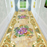 Retro pika koridori vaiba jooksjad Esteetilised luksuslikud hotelli esiku kaunistamine Kodu vahek&auml;ik libisemiskindel pikk matt k&otilde;nnitee vaip pestav W100*H400CM