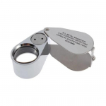 40X25MM suurendusklaasist suure v&otilde;imsusega LED-lamp antiikne tuvastust&ouml;&ouml;riist spetsiaalse karbiga