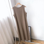 Naiste kleidid suured varrukateta sling-kleit, p&otilde;hjaga pikad kleidid, mis katavad liha &otilde;hukesed kleidid L must