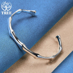 925 h&otilde;bedast bambusest liigendiga avatav mansett k&auml;ev&otilde;ru K&auml;ev&otilde;ru Ehted