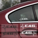 2 t&uuml;kki mitme mudeli auto aknakleebiseid ja kleebiseid autokere kleebised Mootori kapoti kleebised BMW E60 E61 E46 E39 E91 kleebiste tarvikud E46