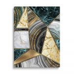 Abstraktne Luksuslik Kuldne Roheline Valge Seinakunst Splice Seeria L&otilde;uendimaaling P&otilde;hjamaade lindiga plakatid Prindib kaasaegseid pilte Elutoa sisustus 20x30cm No Frame valge