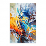 L&otilde;uendiprint V&auml;rviline abstraktne seinakunst &Otilde;limaal seinal Plakatid Moodne kodu elutuba Dekoratiivsed pildid Seinamaal 20x30cm