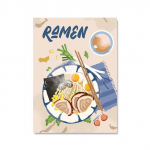 Jaapani stiilis toit Naljakas Ramen Nuudlid Sushi Plakat Seinakunst L&otilde;uendimaal Pilt elutuppa Kodu K&ouml;&ouml;gisisustus Cuadros Ilma raamita 21*30cm