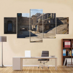 Ilma raamita 5 t&uuml;kki CSGO m&auml;ngukaart K&otilde;rbesein Kunst l&otilde;uend HD dekoratiivtr&uuml;kised Plakatid Pildid Maalid Magamistoa sisekujundus 20x35cm*2 20x45cm*2 20x55cm*1