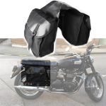 Mootorratta sadulakottide saba hoiukohver, must paniir Honda Suzuki Kawasaki jaoks