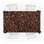 Retro kohvimustriline laudlina Veekindel s&ouml;&ouml;gilaud Pulmapidu Ristk&uuml;likukujuline laudlina Kodutekstiil K&ouml;&ouml;gikaunistus 90x140cm35x55inch