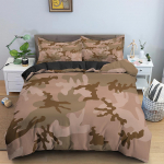 3D Camouflage seeria kodu voodipesu komplekt Kamuflaaž isikup&auml;rastatud tr&uuml;kitud teki- ja padjap&uuml;&uuml;r 2/3 t&uuml;kki DE155 * 200 meestetoa t&auml;issuuruses kodukaunistus Baby 100x135cm