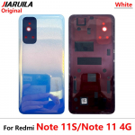 Aku klaasist tagaukse korpuse tagaosa Redmi Note 11 Pro 5G 11S 11 Pro Plus 11 jaoks Note 11S White