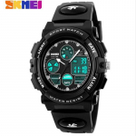 Skmei Fashion Casual Quartz Digital Spordikell Veekindlad Multifunktsionaalsed Laste Kellad Poistele T&uuml;drukutele &Otilde;pilastele K&auml;ekellad 1163