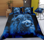 3D-prinditud voodipesukomplekt pealuu padjakate Tekikate voodipesukomplekt t&auml;issuuruses &uuml;he-/kaheinimesevoodi kodukaunistus Baby 100x135cm