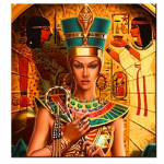 Teemantmaaling Egiptuse Nefertiti kuninganna 5d Teemanttikandid T&auml;ielik teemantmosaiik ristpistes Rhinestone kaunistus Full Round 20x20CM