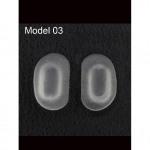 10 paari(20 tk) Mustad libisemisvastased kummist ninapadjad prillide jaoks p&auml;ikeseprillid prillid prillid prillide ninal Model. 03