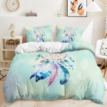 Unep&uuml;&uuml;dja Kodu Voodipesukomplekt Sulgede Seeria Tekikott Voodipesukomplekt EL T&auml;issuurus &Uuml;he-/Kaheinimesevoodi Kodu Kaunistus AU Single 140x210cm