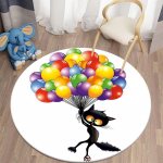 Halloween Tapijt Voor Woonkamer Ronde Tapijt Slaapkamer Libisemisvastane Lasteaed Tapijten Mat Voor Lasteaed Halloweeni kaunistused Voor thuis Diameter 60cm