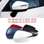 Mazda CX-5 CX5 2015 2016 auto tiiva ukse k&uuml;lgmise tahavaate peegli kaane kaane korpuse korpuse jaoks Mazda CX-3 CX3 2016 2017 jaoks unpainted left black