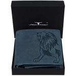 URBAN FOREST Leo RFID-d blokeeriv vintage sinine nahast rahakott meestele