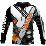 Metsat&ouml;&ouml;line Metsamets Mootorsaag Retro Pullover 3DPrint Meeste/naiste t&auml;navar&otilde;ivad vabaaja naljakad kapuutsid Suurem&otilde;&otilde;tmelised Harajuku XL