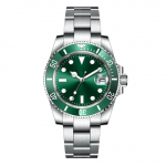 40 mm Sapphire NH35 8215 automaatne mehaaniline meeste k&auml;ekell steriilne sihverplaadiga keraamiline 10 ATM helendav meessoost spordikell h&otilde;be