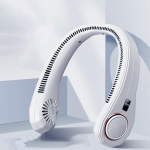 3 k&auml;iku rippuv topelt jahutuskaelas ventilaator Mini USB kaasaskantav laetav vaikne ventilaator reisimiseks v&auml;ljas siseruumides kaela ventilaator sinine