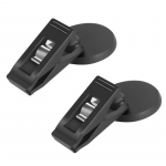 Autokaardihoidik Auto praktilised tarvikud Auto Multifunktsionaalne kleepuv visiitkaardi arve hoiuklamber Auto kaasaskantav hoiuklamber 5.8cm&times;1.5cm must