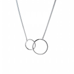 925 h&otilde;bedast peen kahekordse ringiga rangluu ketiga kaelakee peo v&otilde;lu ehted j&otilde;ulukingituseks