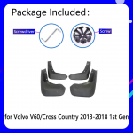 Auto porilappide komplekt VOLVO V60 / V60 Cross Country jaoks 2013- 14 15 16 17 18 19 Porilapid Pritsmekaitsed Porilapid porikaitsed 2013-
