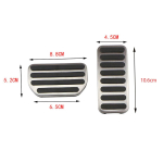 Roostevabast terasest auto gaasipiduri pedaali katted Suzuki SX4 Aerio Ciaz Vitara S-Cross Splash Ignis Kizashi Sidekickile small pedal cover white