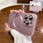 Luksuslik juhtmevaba magnetiga matt telefoni&uuml;mbris Magsafe'i &uuml;mbrisele IPhone 15 14 13 12 11 Pro Max Plus XS X 8K klaasist t&auml;iskaamera objektiivi kaitse For X lilla