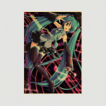 Anime Idol Cartoon Laulja Miku Plakat HD Print J&otilde;upaber Retro Seina Kunst Pildid Magamistoa Dekoratiivmaal Kodukaunistuse Kingitused 42x30cm