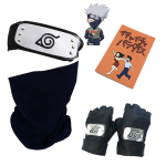 4tk Komplektid Anime Hatake Kakashi Mask Kindad Peapael Jiraiya Icha Icha Uzumaki Sign Cosplay Aksessuaarid Rekvisiidid Ninja &uuml;likond Halloweeni kingitused