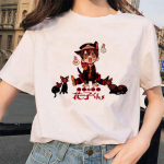 Kaus Gambar Cetak Hanako Kun WC Terikat T-s&auml;rk Mode Ullzang Harajuku Wanita Kaus Lucu Grafis 90S Kaus Atasan Musim Panas Perempuan S